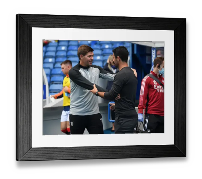 Framed Print : Gerrard vs Arteta: Rangers vs Arsenal Pre-Season Clash in Glasgow Framed Print : Gerrard vs Arteta: Rangers vs Arsenal Pre-Season Clash in Glasgow