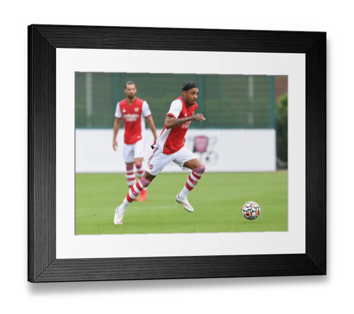 Framed Print : Arsenal's Aubameyang Stars in Pre-Season Win over Millwall