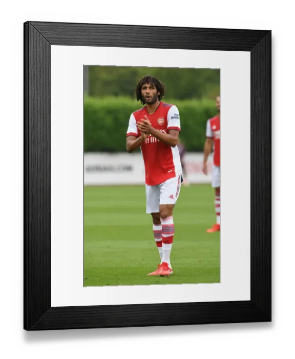 Framed Print : Arsenal's Mohamed Elneny in Pre-Season Action Against Millwall Framed Print : Arsenal's Mohamed Elneny in Pre-Season Action Against Millwall
