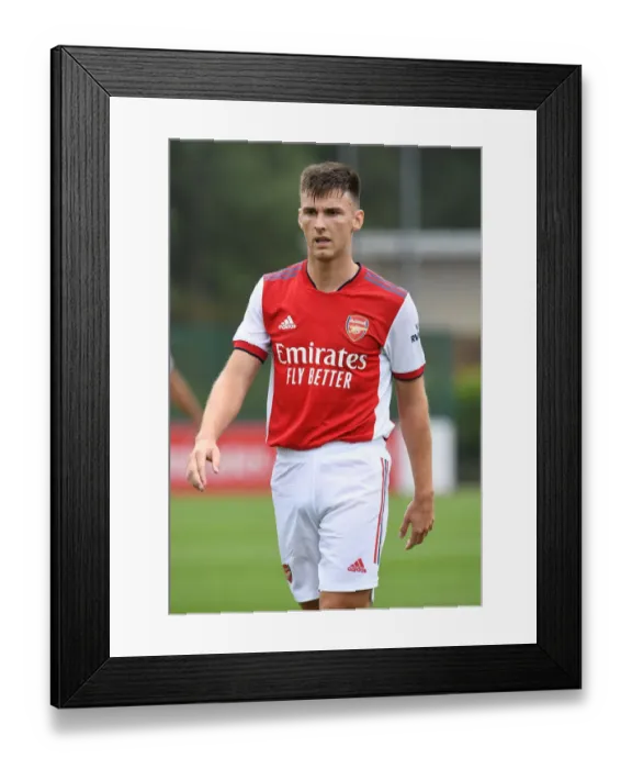 Framed Print : Arsenal's Kieran Tierney Stands Out in Arsenal's Victory over Millwall (2021-22)