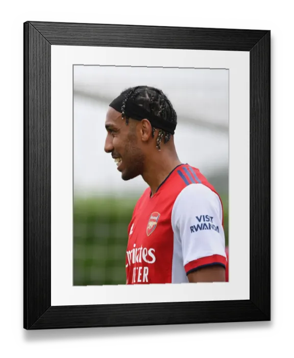 Framed Print : Arsenal's Aubameyang Shines in Pre-Season Friendly Against Millwall