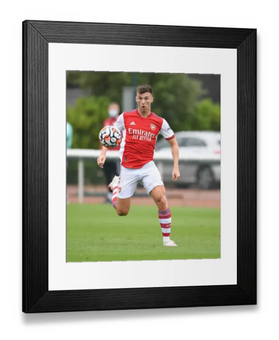 Framed Print : Arsenal's Kieran Tierney in Pre-Season Action Against Millwall