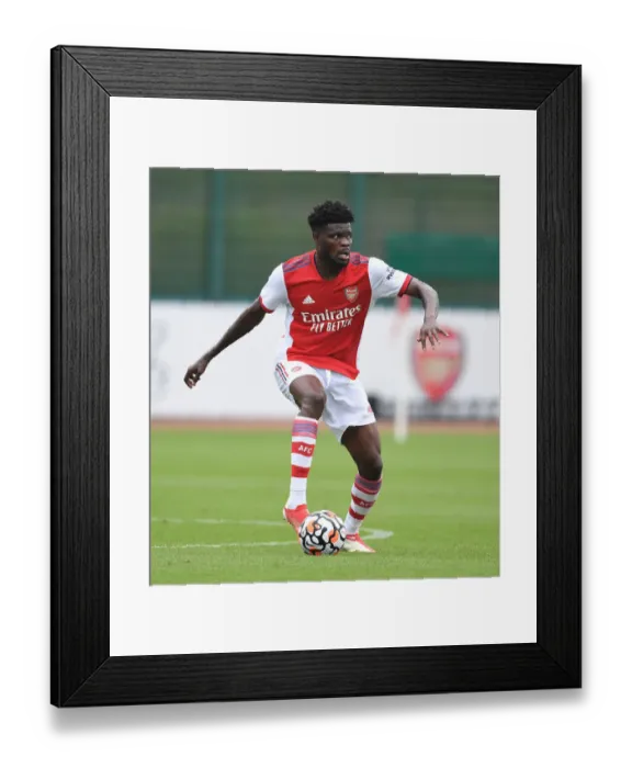 Framed Print : Thomas Partey in Action: Arsenal's Pre-Season Clash against Millwall