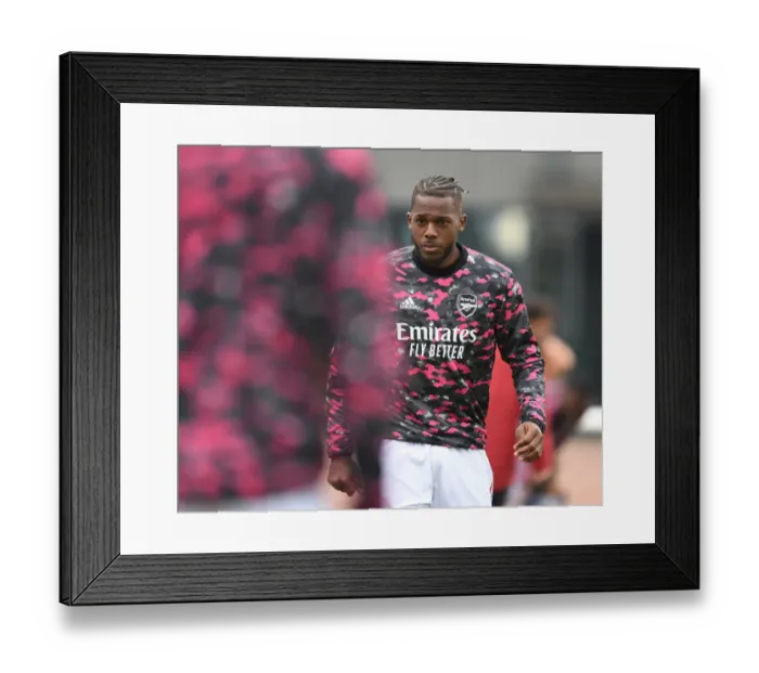 Framed Print : Arsenal's Nuno Tavares in Action: Arsenal vs Millwall (2021-22) Pre-Season Friendly