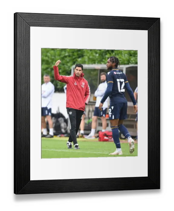 Framed Print : Mikel Arteta Leads Arsenal in Pre-Season Clash Against Millwall Framed Print : Mikel Arteta Leads Arsenal in Pre-Season Clash Against Millwall