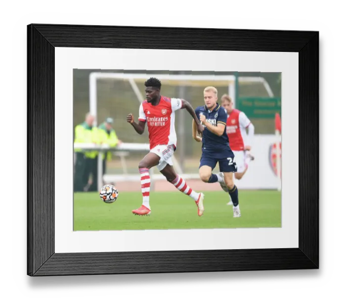 Framed Print : Thomas Partey in Action: Arsenal's Pre-Season Battle against Millwall Framed Print : Thomas Partey in Action: Arsenal's Pre-Season Battle against Millwall