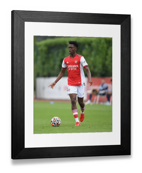 Framed Print : Arsenal's Sambi Shines: Pre-Season Star Performs Against Millwall (2021-22)