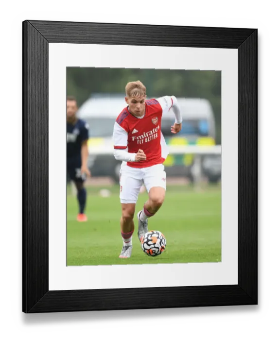 Framed Print : Emile Smith Rowe Shines: Arsenal's Standout Player in Pre-Season Victory Over Millwall