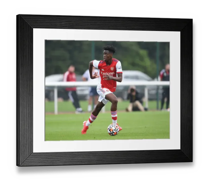 Framed Print : Arsenal's Sambi in Action during Arsenal v Millwall Pre-Season Friendly