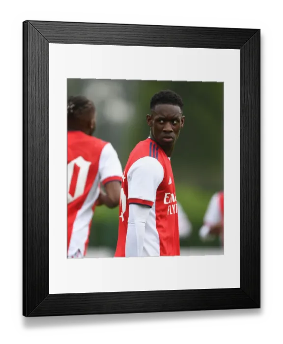 Framed Print : Arsenal's Flo Balogun Shines in Pre-Season Victory over Millwall Framed Print : Arsenal's Flo Balogun Shines in Pre-Season Victory over Millwall