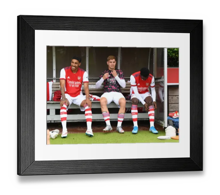 Framed Print : Arsenal Stars Aubameyang, Smith Rowe, and Nketiah Pre-Season Training: Arsenal v Millwall, 2021 Framed Print : Arsenal Stars Aubameyang, Smith Rowe, and Nketiah Pre-Season Training: Arsenal v Millwall, 2021