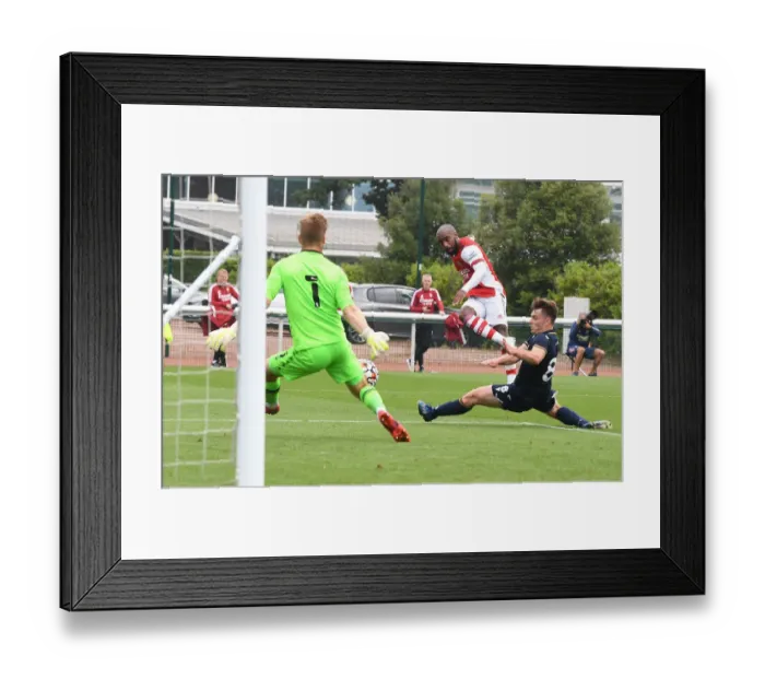 Framed Print : Arsenal's Lacazette Denied by Millwall Goalkeeper in Pre-Season Friendly