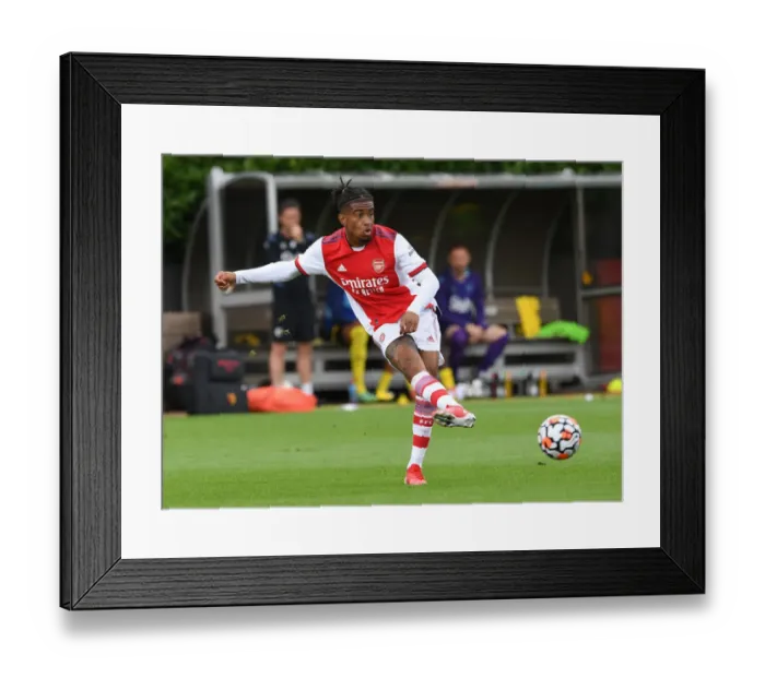 Framed Print : Reiss Nelson Shines: Arsenal's Pre-Season Win Against Watford Framed Print : Reiss Nelson Shines: Arsenal's Pre-Season Win Against Watford