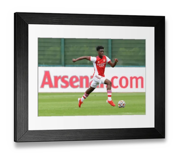 Framed Print : Albert Sambi Lokonga Shines: Arsenal's Star Performance Against Watford in Pre-Season Match