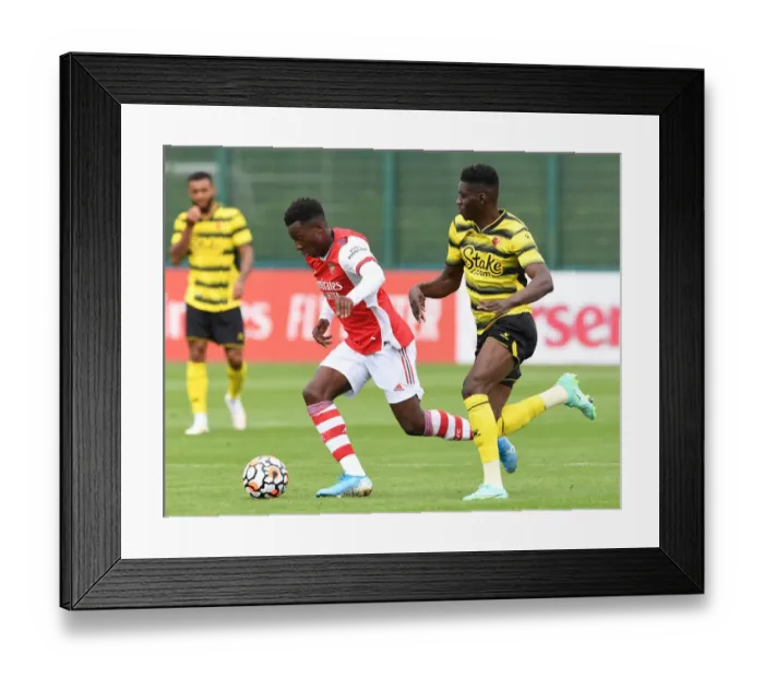 Framed Print : Reiss Nelson Shines: Arsenal's Pre-Season Triumph Over Watford Framed Print : Reiss Nelson Shines: Arsenal's Pre-Season Triumph Over Watford