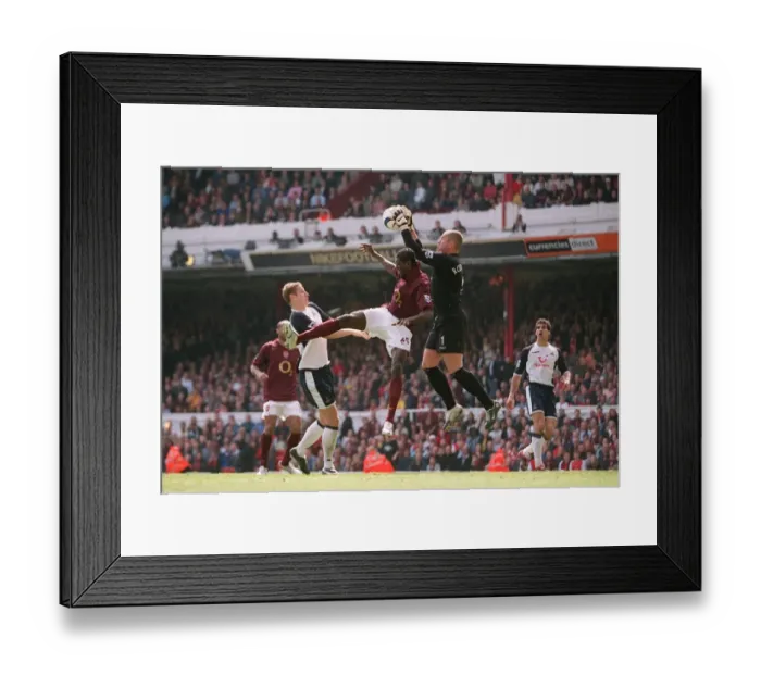 Framed Print : Adebayor vs. Robinson: The Intense Rivalry - Arsenal vs. Tottenham, 1:1 Stalemate, FA Premiership, Highbury, London, 2006 Framed Print : Adebayor vs. Robinson: The Intense Rivalry - Arsenal vs. Tottenham, 1:1 Stalemate, FA Premiership, Highbury, London, 2006