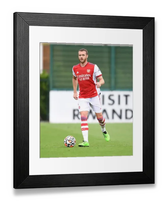 Framed Print : Arsenal's Calum Chambers in Pre-Season Action Against Watford Framed Print : Arsenal's Calum Chambers in Pre-Season Action Against Watford