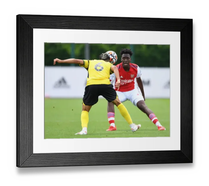 Framed Print : Arsenal's Sambi in Action during Arsenal vs. Watford Pre-Season Friendly