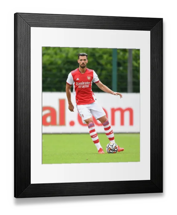 Framed Print : Arsenal's Pablo Mari in Pre-Season Action: Arsenal vs. Watford, 2021-22
