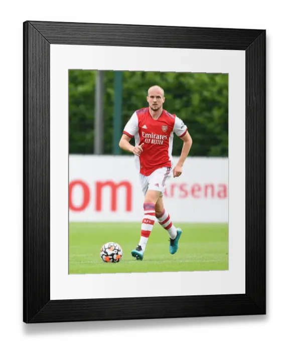 Framed Print : Arsenal's Rob Holding in Action: Arsenal vs. Watford Pre-Season Clash, 2021-22