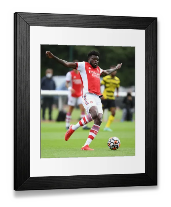 Framed Print : Thomas Partey in Action: Arsenal's Pre-Season Clash against Watford, 2021 Framed Print : Thomas Partey in Action: Arsenal's Pre-Season Clash against Watford, 2021