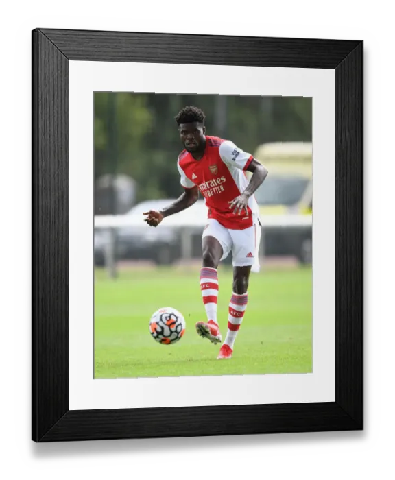 Framed Print : Thomas Partey in Action: Arsenal's Pre-Season Battle against Watford, 2021 Framed Print : Thomas Partey in Action: Arsenal's Pre-Season Battle against Watford, 2021