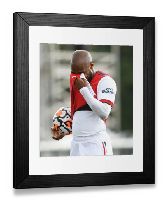 Framed Print : Alex Lacazette's Pre-Season Brilliance: Arsenal vs. Watford (2021-22)