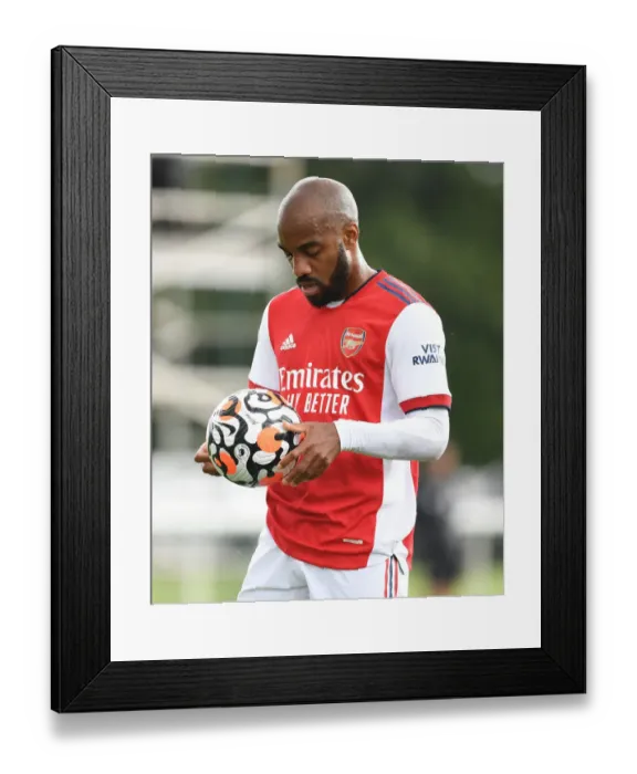 Framed Print : Arsenal's Alex Lacazette Shines in Pre-Season: Arsenal vs. Watford (2021-22) Framed Print : Arsenal's Alex Lacazette Shines in Pre-Season: Arsenal vs. Watford (2021-22)