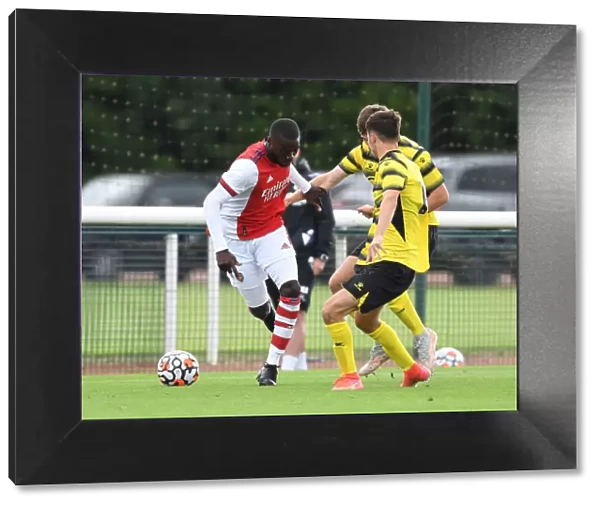 Arsenal's Nicolas Pepe in Action: Arsenal vs. Watford Pre-Season Clash, 2021-22