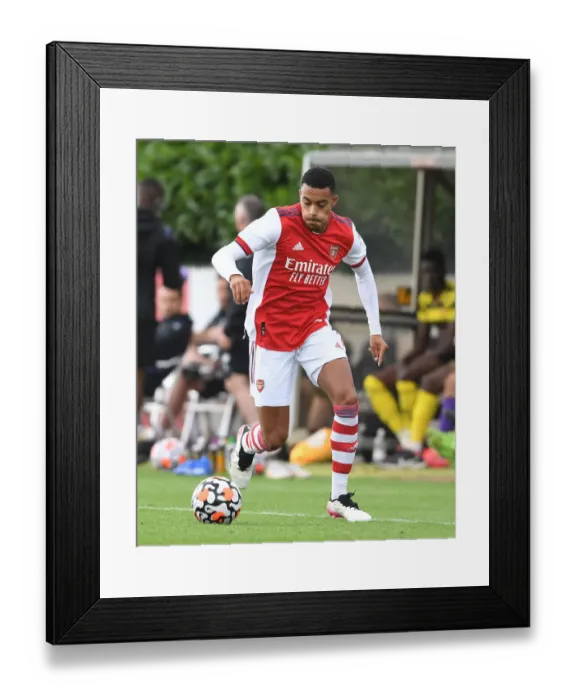 Framed Print : Arsenal's Miguel Azeez in Action during Pre-Season Match against Watford Framed Print : Arsenal's Miguel Azeez in Action during Pre-Season Match against Watford