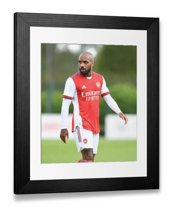 Framed Print : Alex Lacazette's Shining Pre-Season Performance: Arsenal vs. Watford (2021-22) Framed Print : Alex Lacazette's Shining Pre-Season Performance: Arsenal vs. Watford (2021-22)