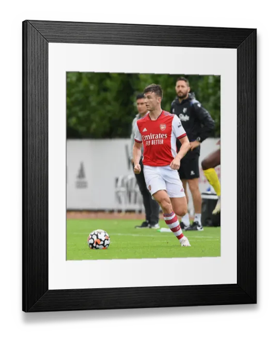 Framed Print : Arsenal's Kieran Tierney in Pre-Season Action vs. Watford, 2021
