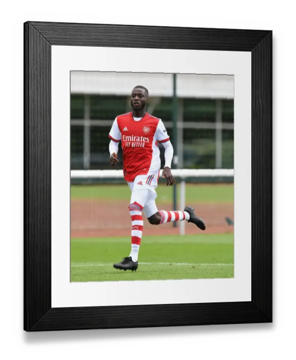 Framed Print : Arsenal's Nicolas Pepe in Pre-Season Action Against Watford