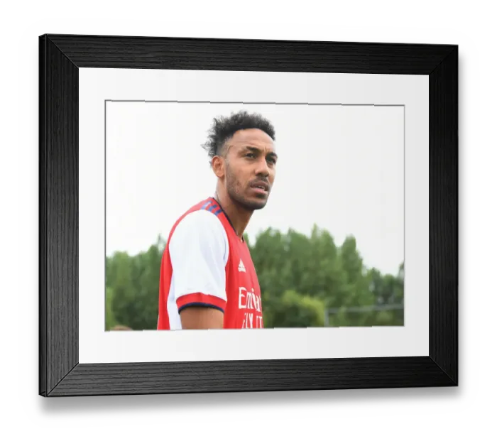 Framed Print : Arsenal's Aubameyang Scores in Pre-Season Victory over Watford (2021-22) Framed Print : Arsenal's Aubameyang Scores in Pre-Season Victory over Watford (2021-22)