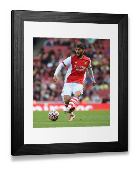 Framed Print : The Clash of Minds: Arsenal vs. Chelsea - Sead Kolasinac in Action (2021-22 Pre-Season Friendly)