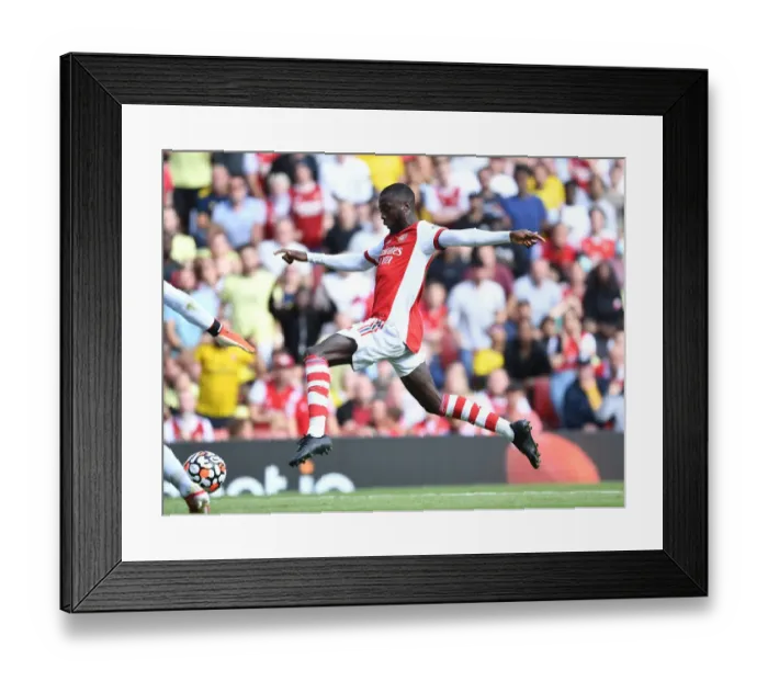 Framed Print : Arsenal vs Chelsea: Pepe's Pre-Season Showdown at the Emirates Framed Print : Arsenal vs Chelsea: Pepe's Pre-Season Showdown at the Emirates