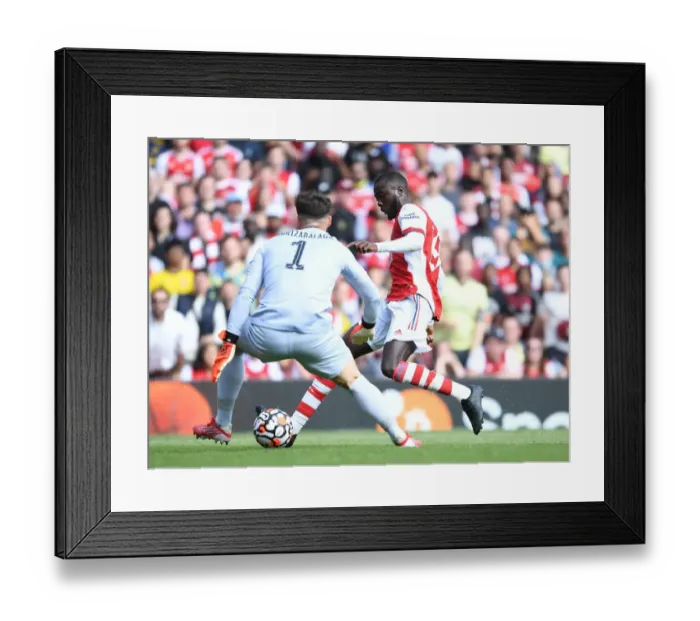 Framed Print : Arsenal vs. Chelsea: Pepe vs. Kepa - The Battle of Minds