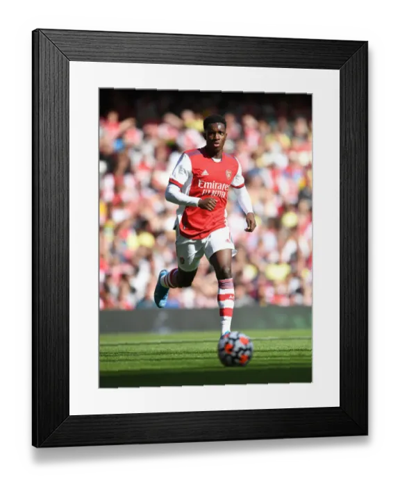 Framed Print : Thrilling Arsenal vs Chelsea Clash: Eddie Nketiah Shines at Emirates Stadium