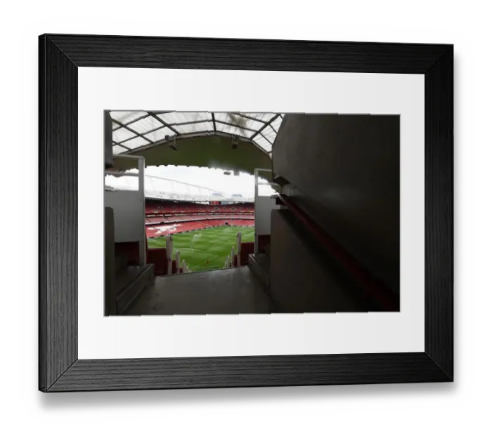 Framed Print : The Battle of Minds: Arsenal vs. Chelsea at Emirates Stadium - Pre-Season Clash 2021-22