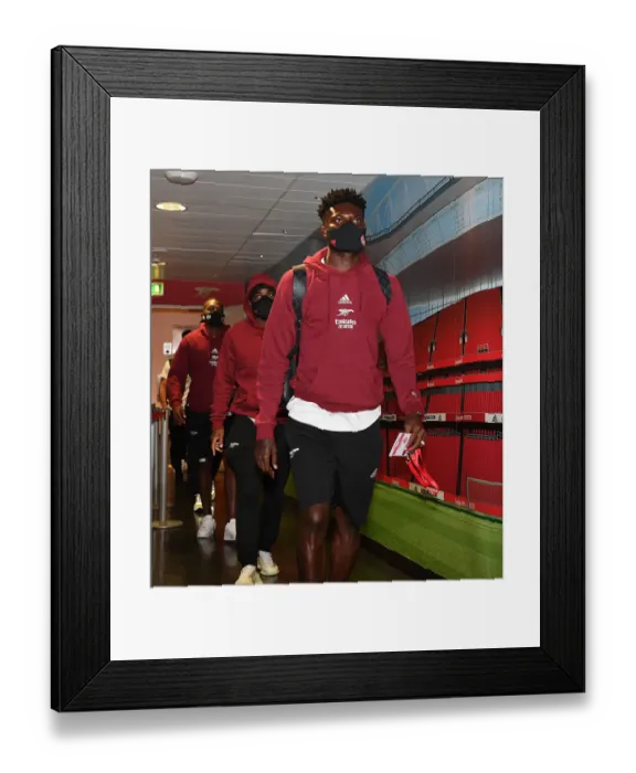 Framed Print : Arsenal's Thomas Partey Arrives Ahead of Arsenal vs Chelsea: The Mind-Gripping Pre-Season Clash Framed Print : Arsenal's Thomas Partey Arrives Ahead of Arsenal vs Chelsea: The Mind-Gripping Pre-Season Clash
