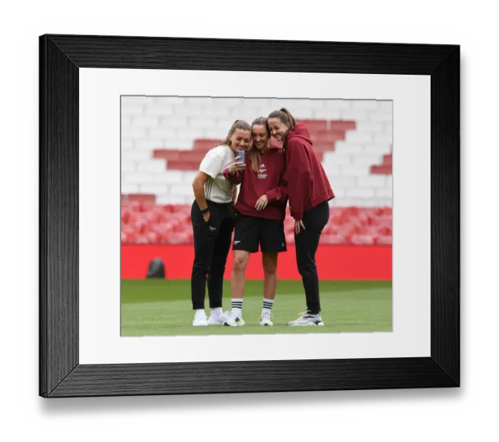 Framed Print : Arsenal Women vs Chelsea Women: McCabe, Evans, and Patten Go Head-to-Head in the Intense Football Rivalry