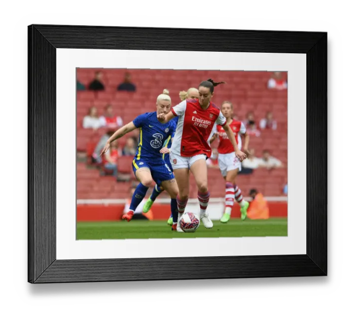 Framed Print : Arsenal vs. Chelsea: Women's Football Rivalry Ignites in Pre-Season Clash at Emirates Stadium Framed Print : Arsenal vs. Chelsea: Women's Football Rivalry Ignites in Pre-Season Clash at Emirates Stadium