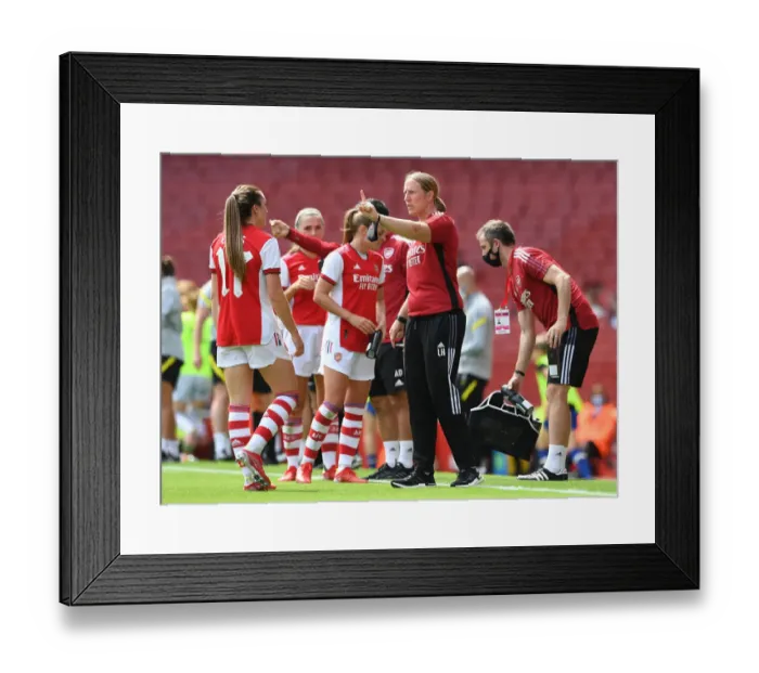 Framed Print : Arsenal Women vs Chelsea Women: Leanne Hall Coaches at Emirates Stadium - Mind Series 2021-22 Framed Print : Arsenal Women vs Chelsea Women: Leanne Hall Coaches at Emirates Stadium - Mind Series 2021-22