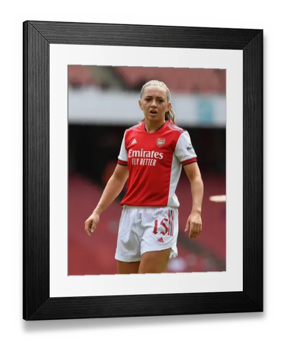 Framed Print : Arsenal's Katie McCabe Stands Out: Arsenal Women vs Chelsea Women, Mind Series 2021-22