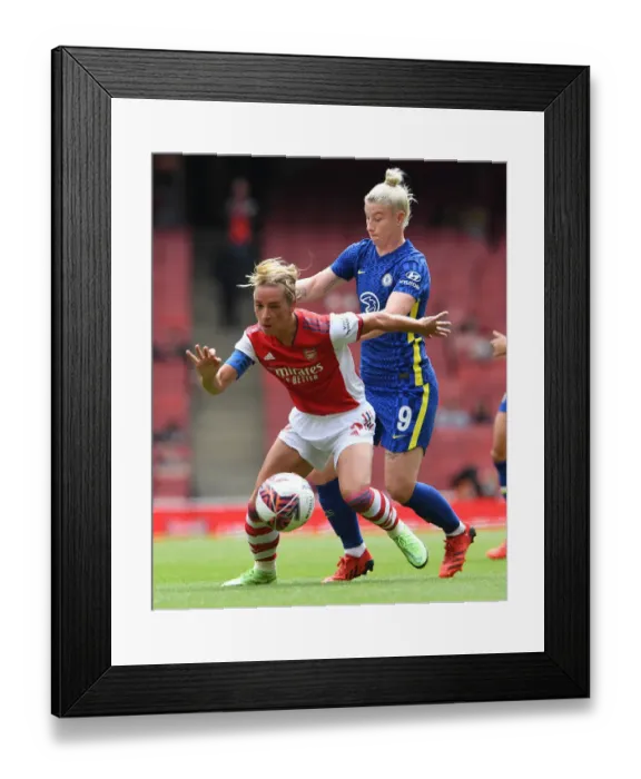 Framed Print : Clash of Stars: Nobbs vs. England - Arsenal Women vs. Chelsea, 2021-22 Pre-Season at Emirates Stadium