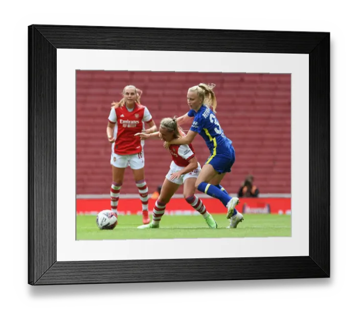 Framed Print : Arsenal vs. Chelsea: Women's Football Rivalry Heats Up in Pre-Season Clash at Emirates Stadium Framed Print : Arsenal vs. Chelsea: Women's Football Rivalry Heats Up in Pre-Season Clash at Emirates Stadium
