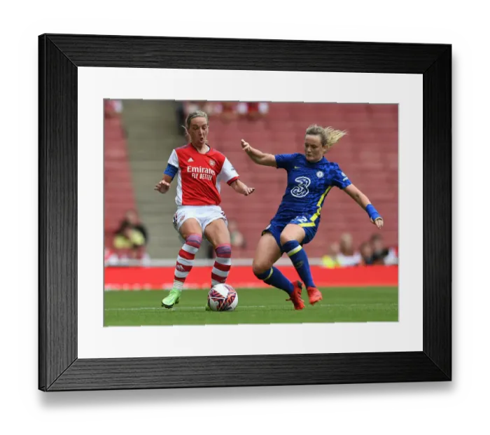 Framed Print : Nobbs vs. Cuthbert: A Star-Studded Clash in Arsenal Women's Pre-Season Friendly