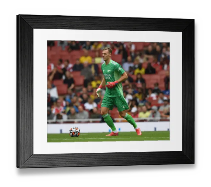 Framed Print : Arsenal vs Chelsea: Bernd Leno Focused Amidst Pre-Season Tension Framed Print : Arsenal vs Chelsea: Bernd Leno Focused Amidst Pre-Season Tension