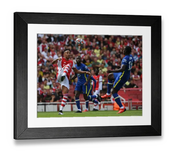 Framed Print : Arsenal vs. Chelsea: Aubameyang vs. Zouma - A Clash of Titans at the Emirates