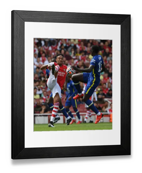 Framed Print : Arsenal vs Chelsea: Aubameyang vs Zouma - The Battle of Minds